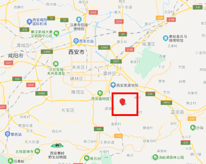 西安寿阳山墓园地图
