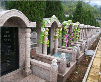 西安霸陵墓园新区感恩园福寿碑墓型图片