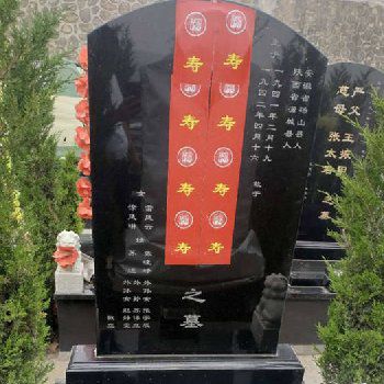 西安霸陵墓园新区感恩园福寿碑墓型图片